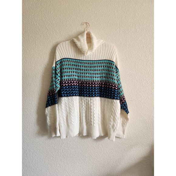 ASOS Sweaters - ASOS High Neck Oversized Knit Blocking Sweater 6